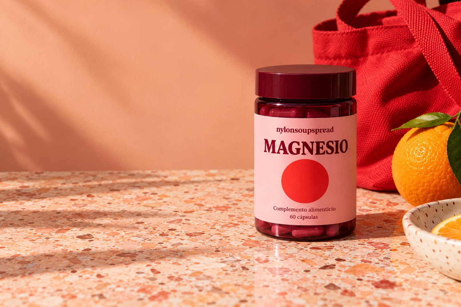 Magnesio nylonsoupspread en una composición de vida activa